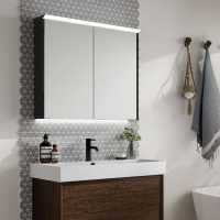 HiB Dimension 80 LED Bathroom Mirror Cabinet - 54700