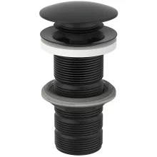 Ideal Standard Silk Black Luxury Clicker Basin Waste, Unslotted