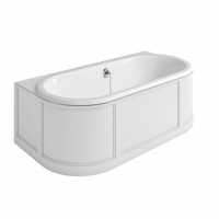 Burlington London - Traditional Bath with Curved Back to Wall Surround - 1800 x 950
