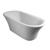Brindley Traditional Freestanding Double Ended Bath With Surround - 1700 x 750mm - Burlington