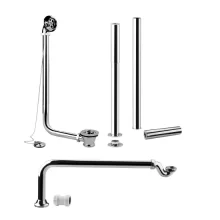 Nuie Roll Top Bath Pack - Chrome