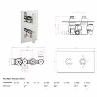 Sagittarius Eclipse Exposed Thermostatic Shower Valve with Riser