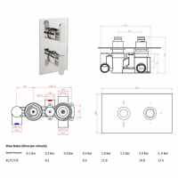 Sagittarius Eclipse Concealed Thermostatic Shower Valve 3 Way Diverter