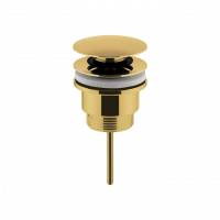 Nuie Brushed Brass Sprung Basin Waste / Universal Slotted or Unslotted