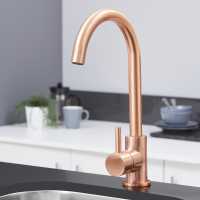 Elera D Mono Block Mixer Kitchen Sink Tap - Copper