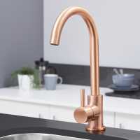 Skara Lever Contract - Swan Neck Kitchen Mixer Tap - Highlife Bathroom