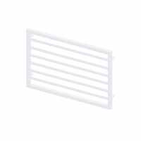 Abacus Metro Bathroom Towel Rail - 578 x 800mm - Matt White