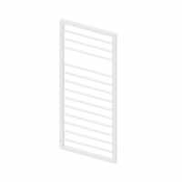 Abacus Metro Bathroom Towel Rail - 1193 x 500mm - Matt White