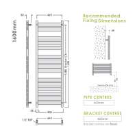 Queenstown Gunmetal Radiator 1200 x 450mm - Tailored