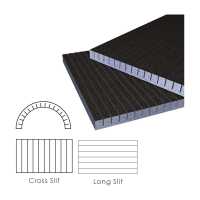 Abacus Elements Curved Walls Board - 2420 x 600 x 30mm - Cross Slit