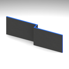 Abacus Elements L Shaped Tileable Bath Front Panel - 1700mm