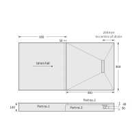 Abacus Raised Tray Wetroom Kit 6 - 1850 x 750mm