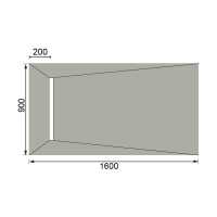 Abacus Level Access Linear Centre Waste Wet Room Kit 1800 x 900 x 30mm