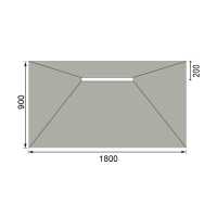 Abacus Level Access Linear Centre Waste Wet Room Kit 1800 x 900 x 30mm