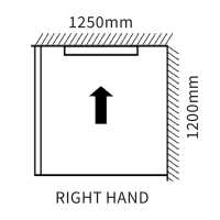 Abacus Infinity Wet Room Tray - Left Hand - 1400 x 950mm