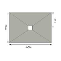 Abacus Elements Level Access Wetroom Kit 1200 x 900mm End Drain