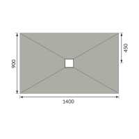 Abacus Level Access Wetroom Kit 1800 x 900mm Centre Drain