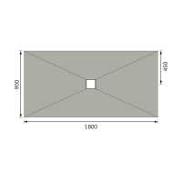 Abacus Elements Level Access Wetroom Kit 1600 x 900mm End Drain