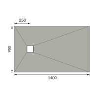 Abacus Elements Level Access Wetroom Kit 1200 x 900mm End Drain