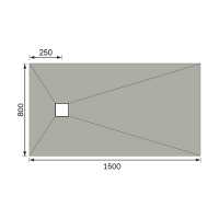 Abacus Elements Level Access Wetroom Kit 1200 x 900mm End Drain