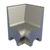 Abacus Elements Tileable High Back Wetroom Shower Seat Internal Mitre Cut Section