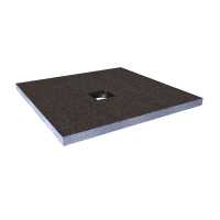 Abacus Tileable Square Shower Tray 900 x 900mm Centre Drain