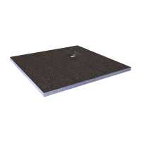 Abacus Tileable Wet Room Square Shower Tray 1200 x 1200 x 30mm Corner Drain