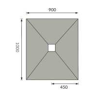 Abacus Tileable Square Shower Tray 1500 x 1500mm Centre Drain