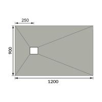 Abacus Level Access Wetroom Kit 1800 x 900mm Centre Drain