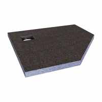Abacus Tileable Wetroom Pentagon Shower Tray 900 x 900mm Corner Drain