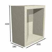 Tileable Recessed Niche Waterproof Storage Unit 42 x 35 x 10cm - EMSU-05-0030