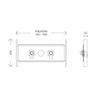 Abacus Emotion Thermostatic Bath Shower Mixer & Fixed Head Matt Black