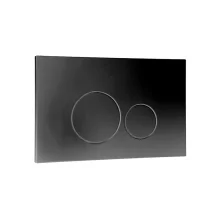 Abacus ISO 2 Black WC Flush Panel