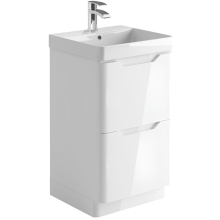 Scudo Ella 500 Gloss White Vanity Unit