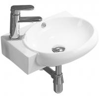 Synergy Emer 420mm 1 Left Hand Tap Hole Wall Hung Basin