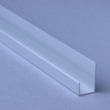 10mm Satin Silver Aluminium End U Cap - Widepanel