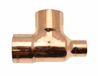22mm to 15mm to 22mm Reduced End Tee - Single - Endfeed Copper   