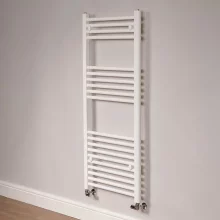 DQ Essential 1200 x 500mm White Texture Towel Radiator