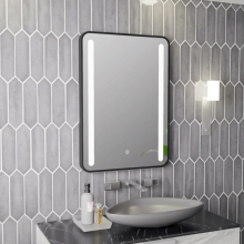 HIB Astral LED Bathroom Mirror with Shaver Socket - 500 x 700