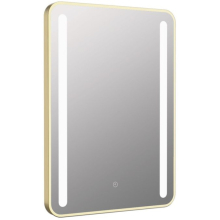 Estaires 500 x 700mm Rounded Brass Front-Lit LED Mirror