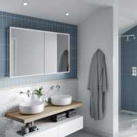 HIB Exos 80 Illuminated LED Bathroom Cabinet - 800mm