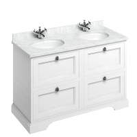 Bayswater 1200mm 4-Door Traditional Basin Cabinet - Pointing White