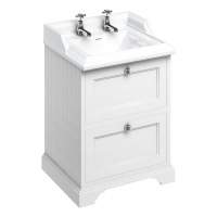 Royo Elegance 455mm Floorstanding Cloakroom Unit with Mirror in Gloss White