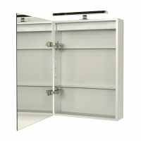 Scudo Prospr Bluetooth LED Mirrored Bathroom Cabinet - Double Door - 600 x 700mm