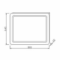 500mm - D-Style Mirror Bathroom Cabinet - Abacus