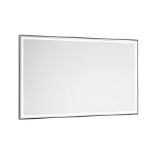 Abacus Line 1200 x 600 Matt Silver Framed LED Mirror