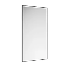 Abacus Line 800 x 500 Black Framed LED Mirror