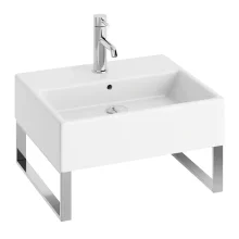 Abacus Concept Pure Basin 500 x 420mm 1 Tap Hole With Polished Towel Hangers
