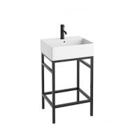 Abacus Concept Noir 1 Tap Hole 500mm Basin  & Black Washstand
