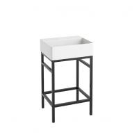 Abacus Concept Noir 0 Tap Hole 500mm Basin  & Black Washstand